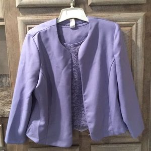 Pretty Lavender Purple Color Blazer (Blair brand)